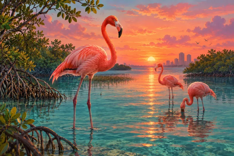 Flamingos