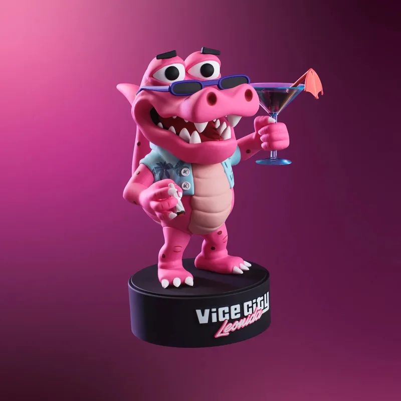 Macca the Gator figure from the Vice City Collection
